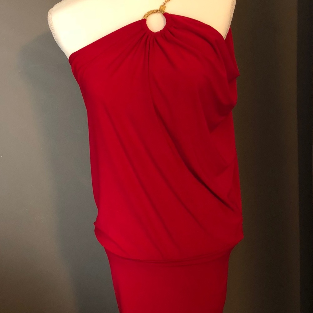 Cache Red Nautical Inspired Dress